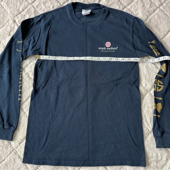 Simply Southern | “Love who you are” Owl Navy Long Sleeve tee | Size Small - Picture 10 of 11